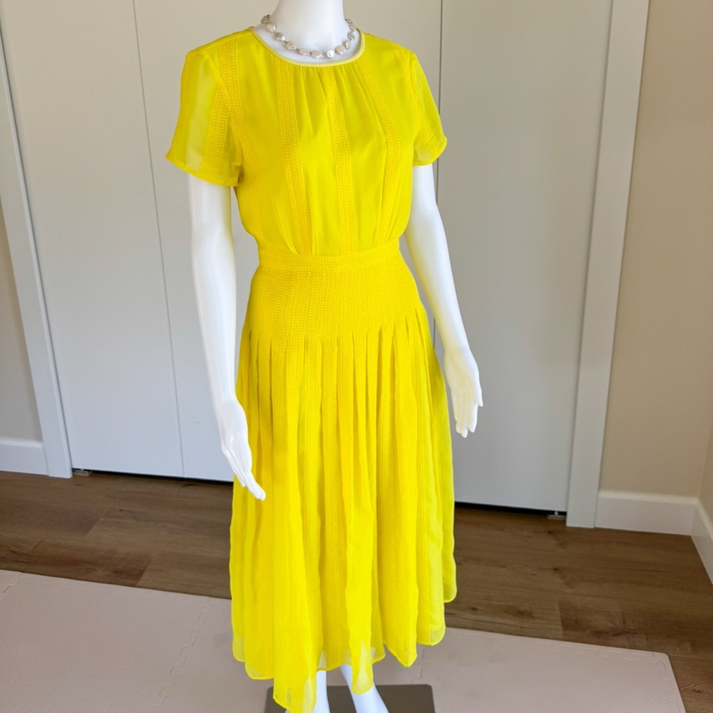J. Crew Sunny Yellow Midi Dress